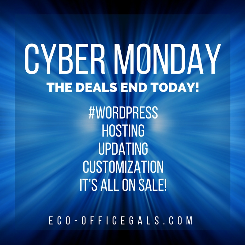 CYBER MONDAY 2015: Last Day to Save! [over]